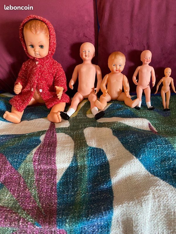 Lot de 8 petits baigneurs celluloid de diverses marques