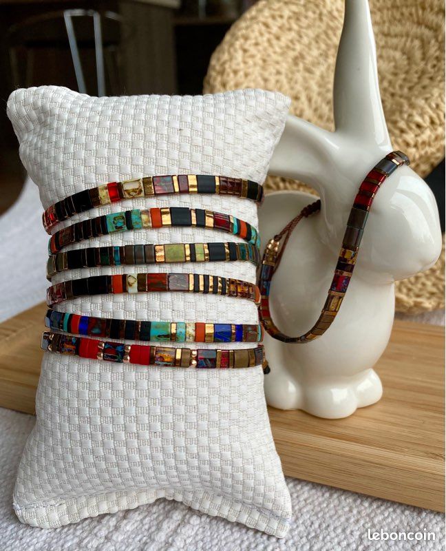 Bracelet fait main, en perles japonaises (image 7)