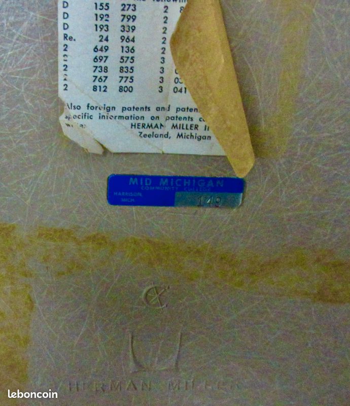 Eames charles (1907-1978) & eames ray (1912- 1988) collector, vintage,herman miller ,usa (image 4)