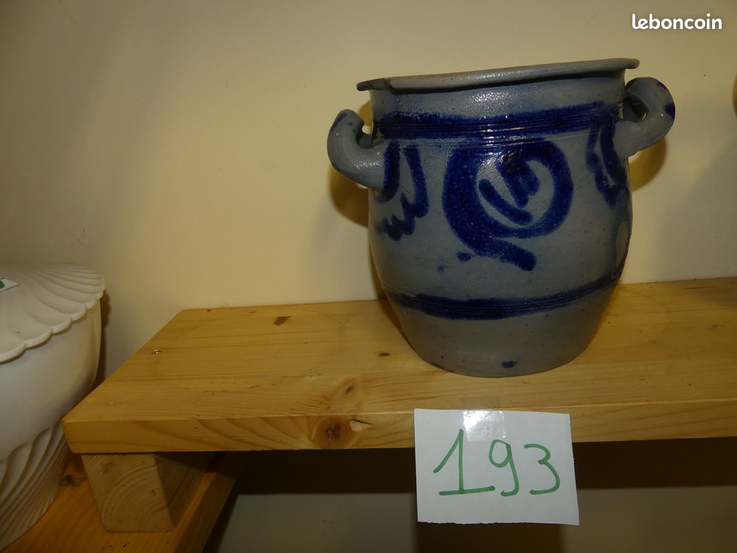 Divers pichet et pot en grès bleu d'Alsace (image 1)