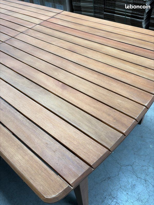 Table de jardin en acacias 8 personnes Neuve (image 3)
