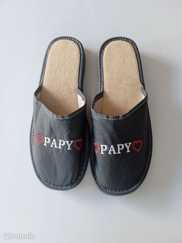 Pantoufles chaussons artisanales homme 