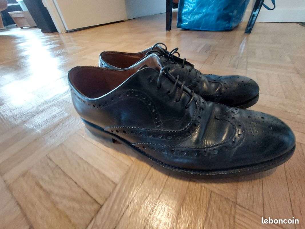 Chaussure cuir noir Boss Hugo Boss (image 2)
