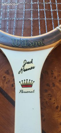 Raquette De Tennis Vintage Wilson – Autographe Jack Kramer – Très Bon état