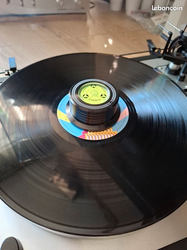 Stabilisateur Disque Vinyle Mersoco - Poids 280g Avec Niveau à Bulle | Anti-Vibration Pour Platine