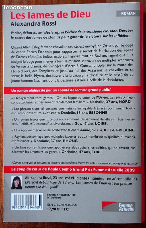 Les lames de Dieu - d' Alexandra Rossi (broché) (image 2)