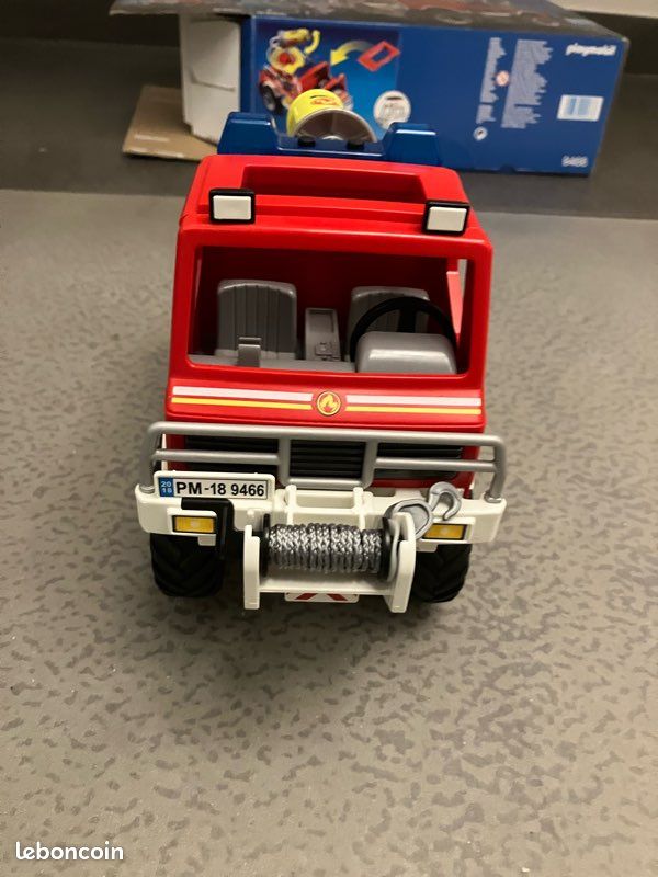 PLAYMOBIL 9466, CAMION DE POMPIERS 4X4, avec canon à mousse (image 7)
