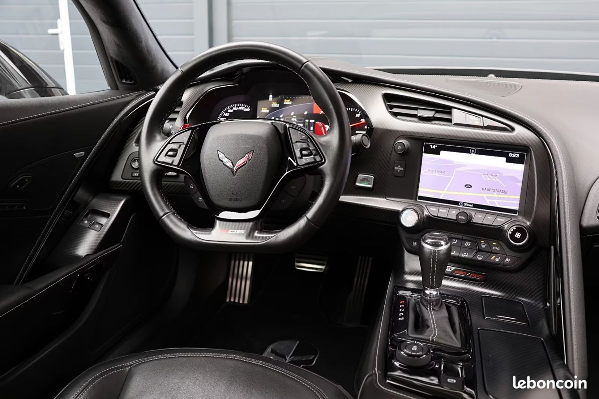 CORVETTE C7 Z06 6.2 V8 659 ch – HUD – Bose – Caméra 360° – Targa Carbone (image 35)