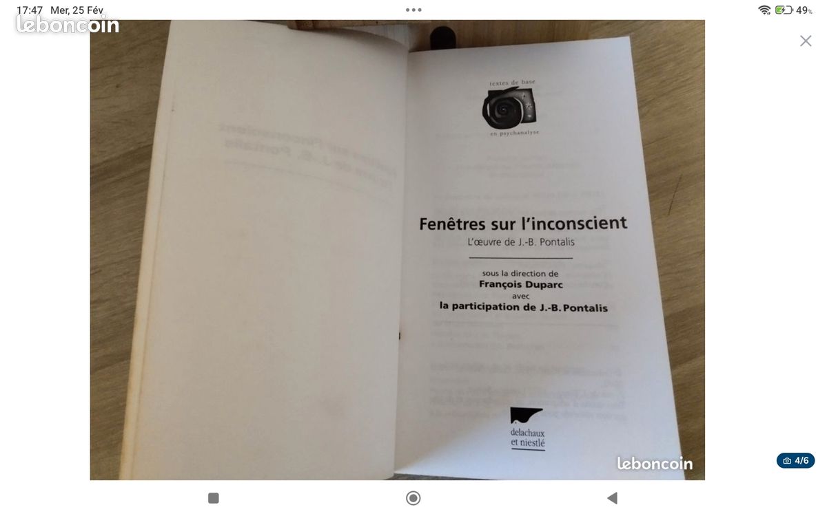 J.B Pontalis. L'oeuvre. Fenêtres sur l'inconscient (image 4)