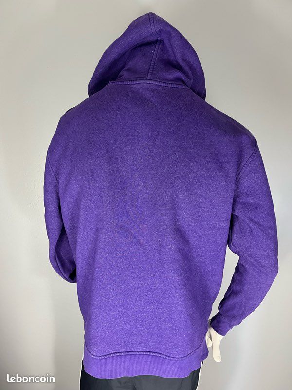Pull à Capuche Femme Capital London Violet, 100% Coton, Taille XS, Très Bon état
