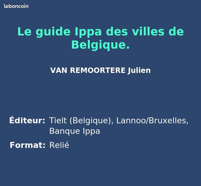 Le guide Ippa des villes de Belgique (image 2)