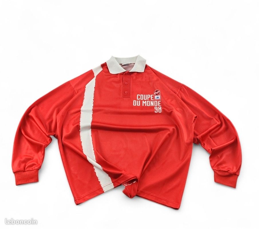 Maillot Cycliste Vintage Castelli – Rouge à Pois – Coca-Cola Light – Taille XL Homme