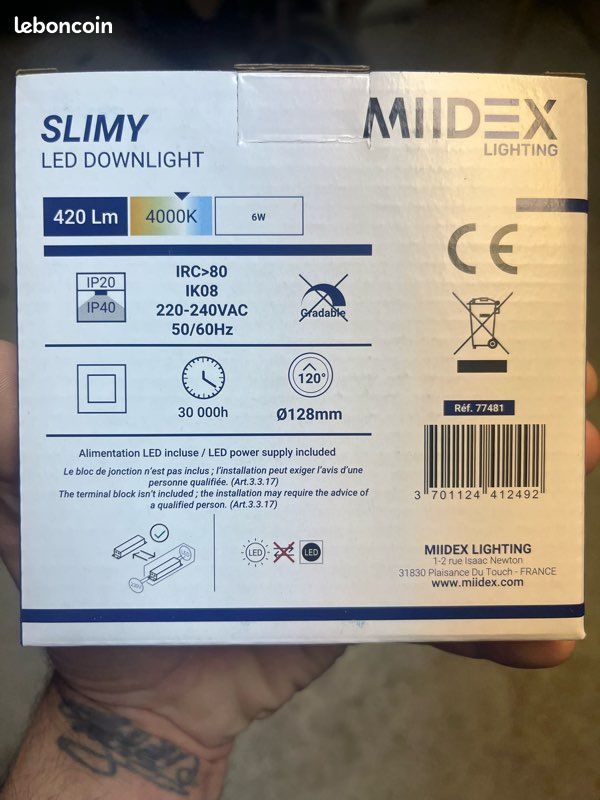 Spot encastré intérieur MIDEX (image 2)