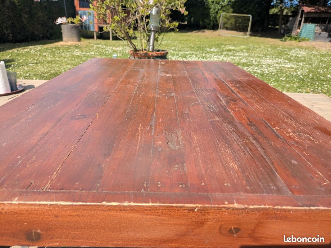 Table basse bois industriel (image 3)