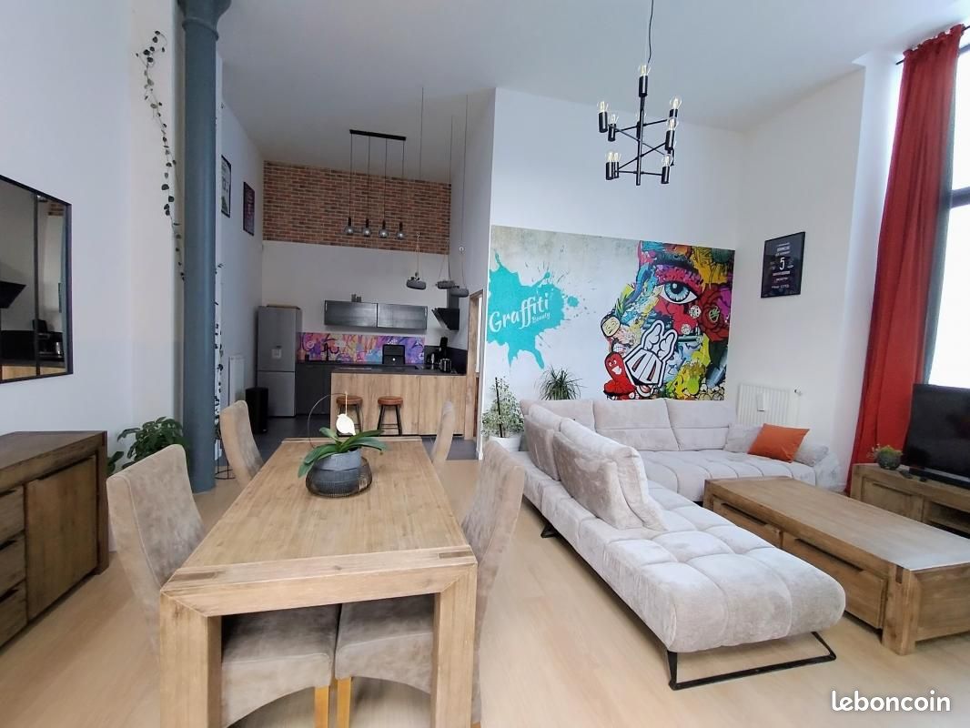 Appartement 3 pièce(s) 92 m²à louer Lille