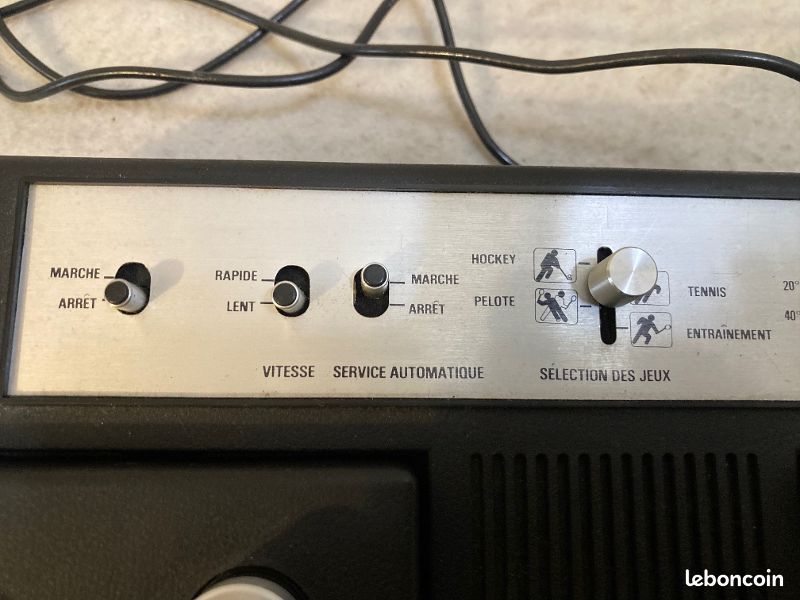 Console De Jeux Vintage Univox Paris – 1977 – Style Pong – Manettes Jaunes – Fonctionnelle