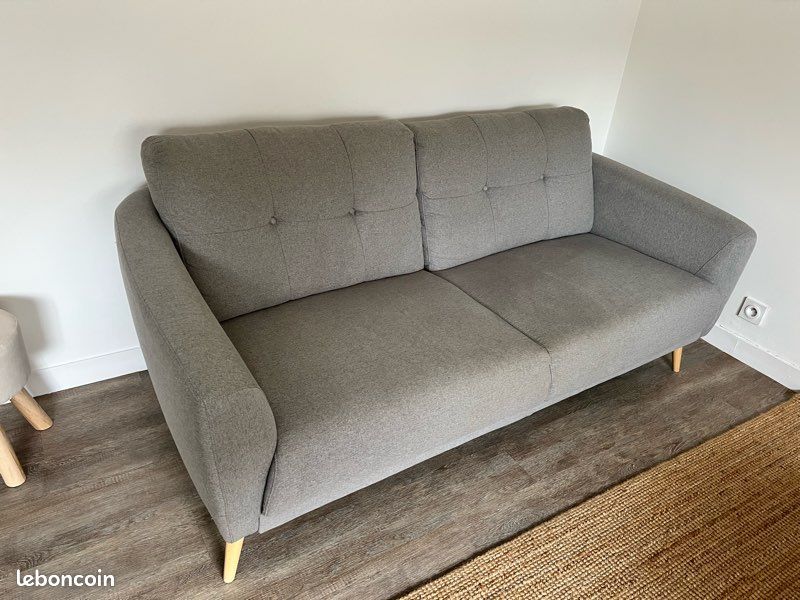 Canapé gris (image 1)