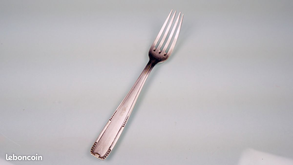 Fourchette à Entremet En Argent Du XVIIIe