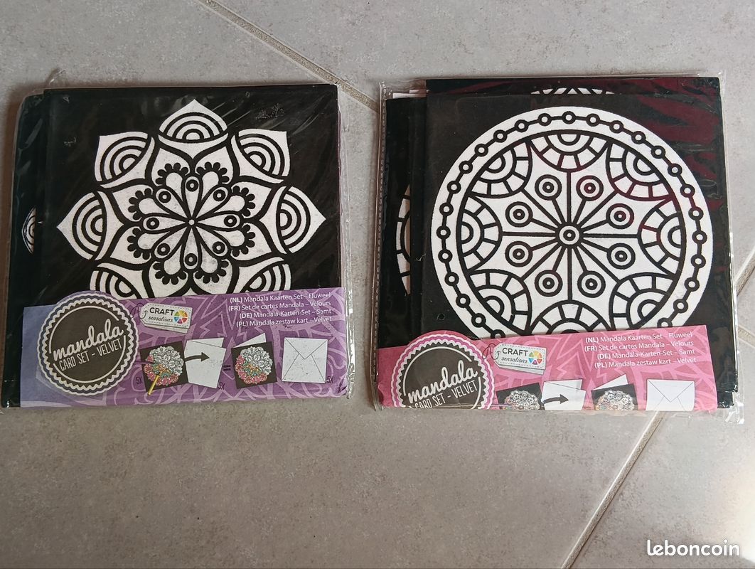 Cartes mandala velours (image 1)