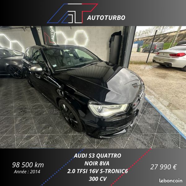 Audi S3 SPORTBACK 2.0 TFSI 300CH Garantie 12 mois QUATTRO S TRONIC 6 (image 4)