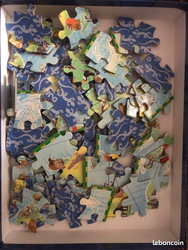 Puzzle observation, 100 pièces DJECO 5 à 7 ans sur le thème du monde et des animaux (image 3)