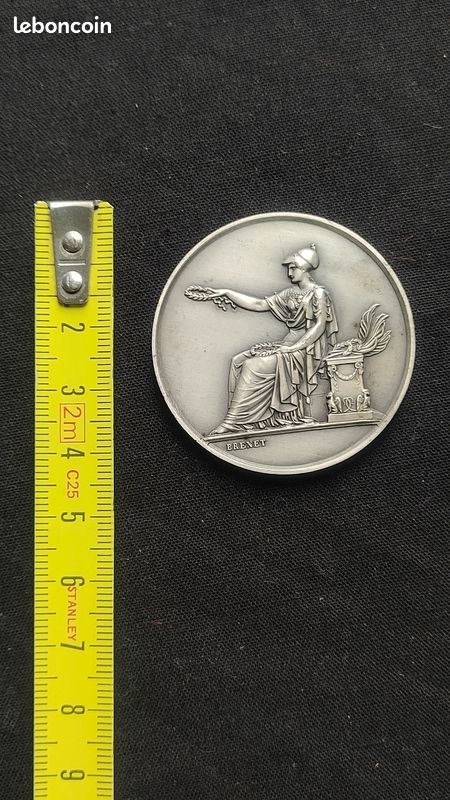 FRANCE MÉDAILLE 1869 Cours d'adultes signée Brenet attribuée