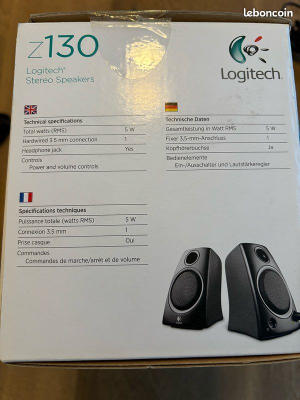 Enceintes Logitech Z130 (image 2)