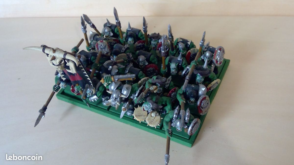 Lot Figurines Orques et gobelins vintage, Warhammer - Modélisme