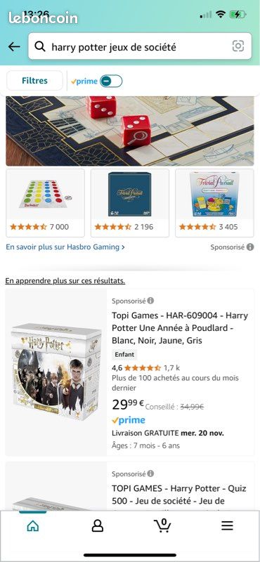Jeu Harry Potter une année à Poudlard neuf sous blister (image 2)