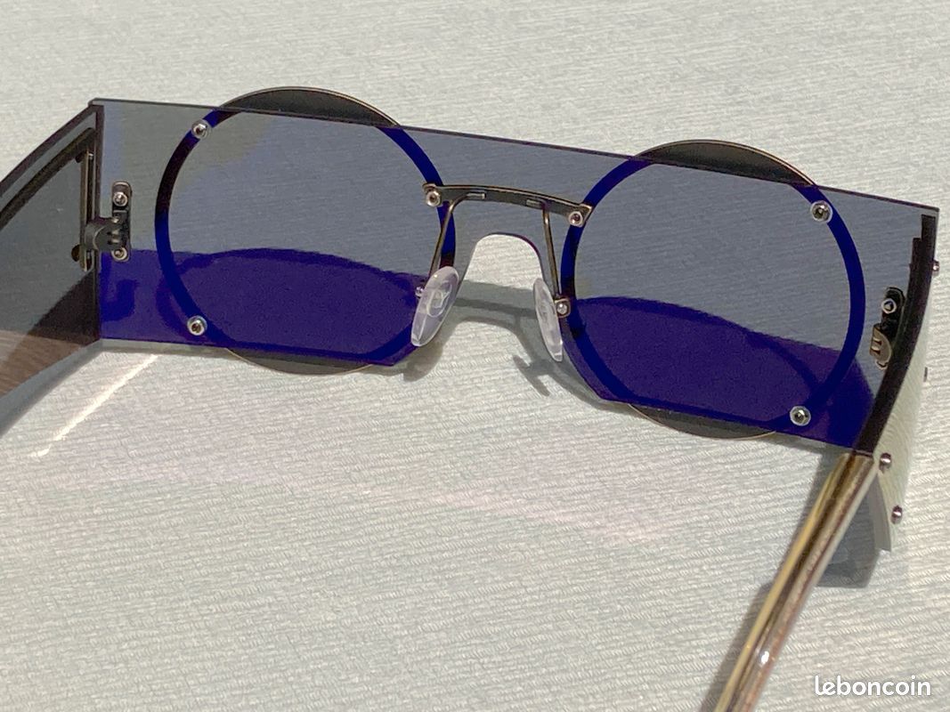 Yohji Yamamoto YY7020 Gold Flake – Lunettes de soleil unisexe – Édition limitée SS19 (2019) – Neuf complet avec certificats et accessoires (image 4)