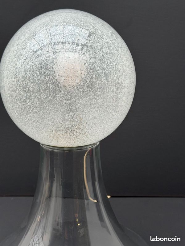 Lampe en verre soufflé Murano par Leucos 1970'S