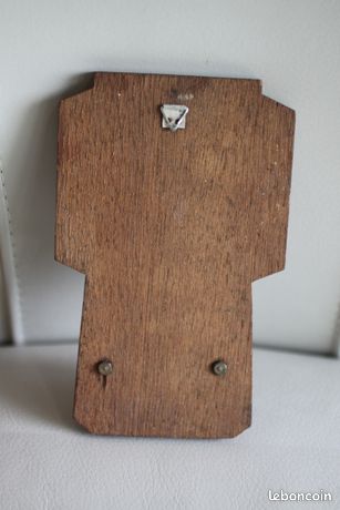 Bénitier Ancien à La Vierge - Signé Escudero - Albâtre