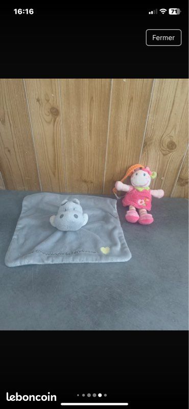 Doudou ou peluche unité aux choix (image 6)