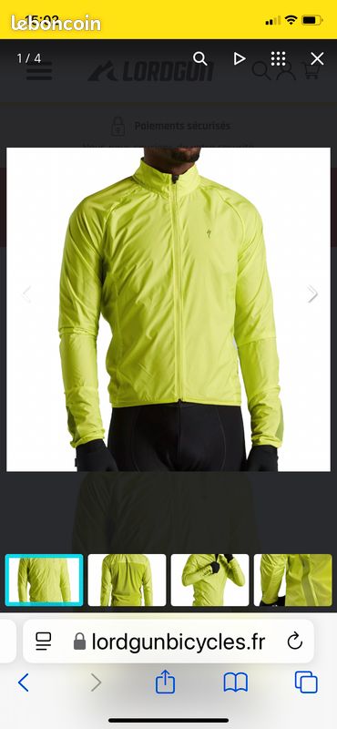 Veste coupe-vent entièrement réfléchissante - XL