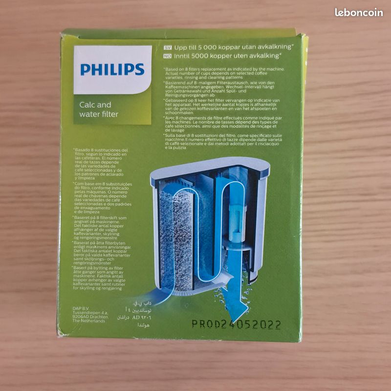 Filtre à eau Philips SAECO Aqua Clean CA6903/10 pour espresso machine à café (image 4)