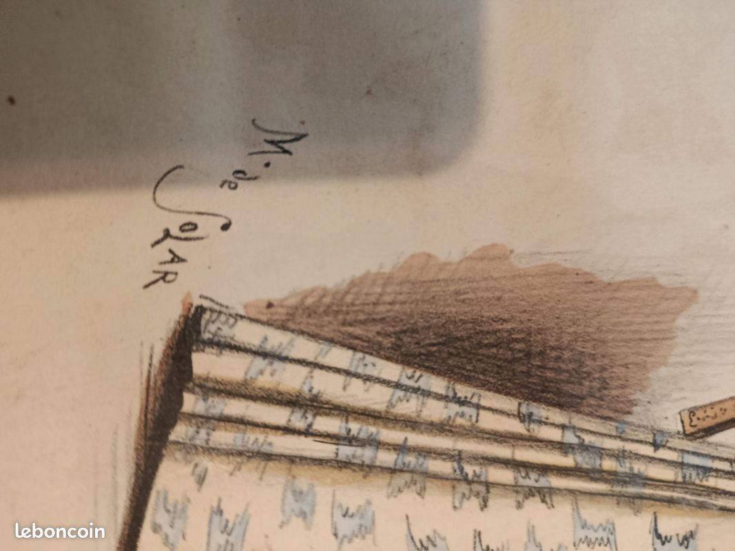 Lithographie ancienne L’Art et la Mode – Marie de Solar – XIXe siècle (image 6)
