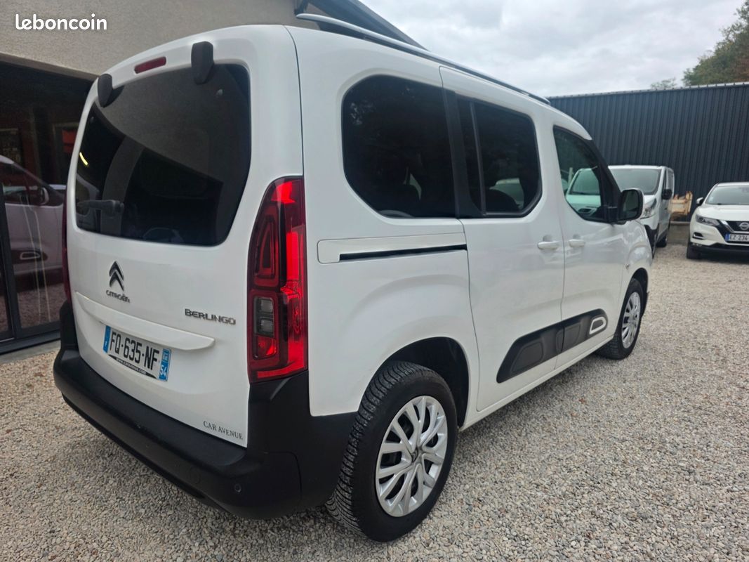✅CITROEN BERLINGO TAILLE M BLUE HDI hdi 100s&s BVM5 SHINE ⏩️PREMIERE MAIN⏩️ AVEC ENTRETIEN CONSTRUCTEUR (image 4)