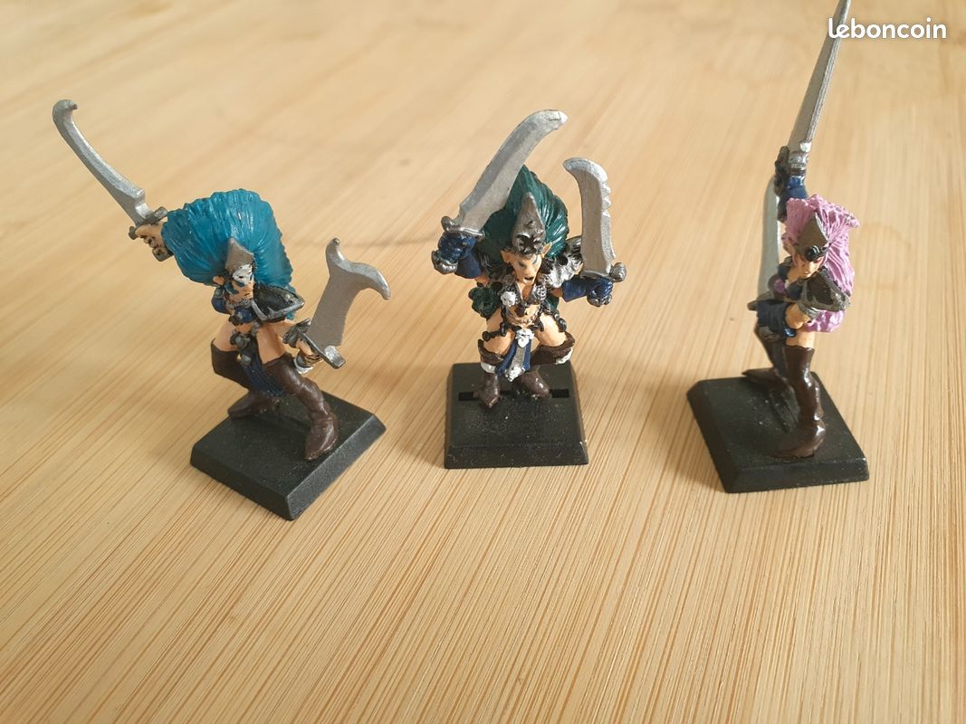Figurine Elfes Noirs - Furies Sur Chauves-souris - Jeu De Rôle & Wargame