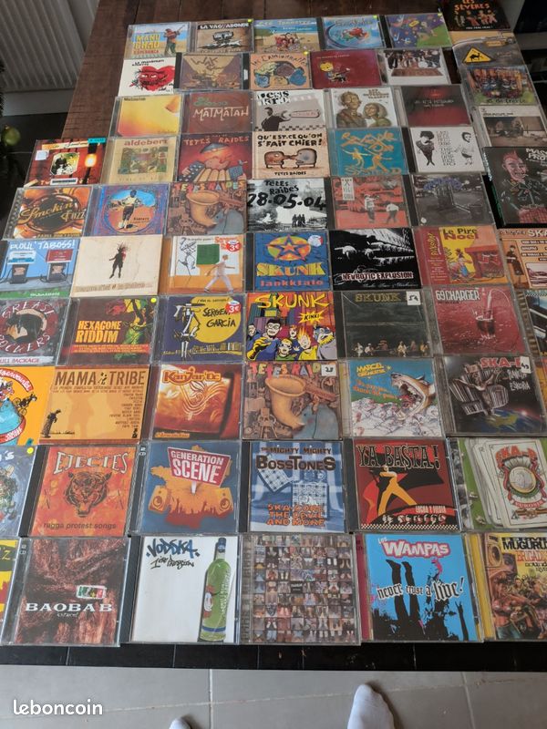 Lot de 87 cd punk rock reggae chanson française (image 1)