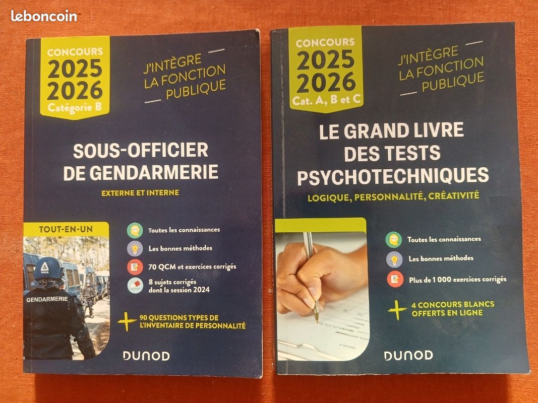 Livres concours sous-officier Gendarmerie 2025-2026 (image 1)