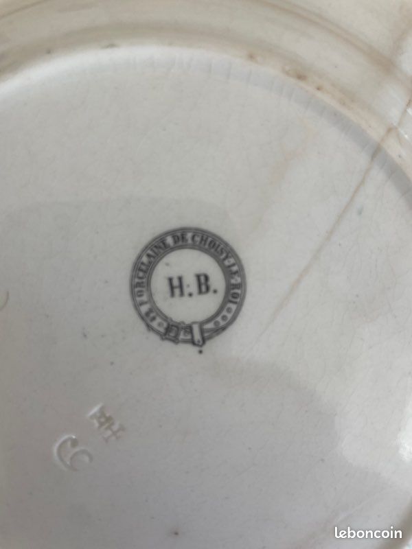 Assiette parlante ancienne faïence Choisy le roi XIXeme siècle militaires (image 2)