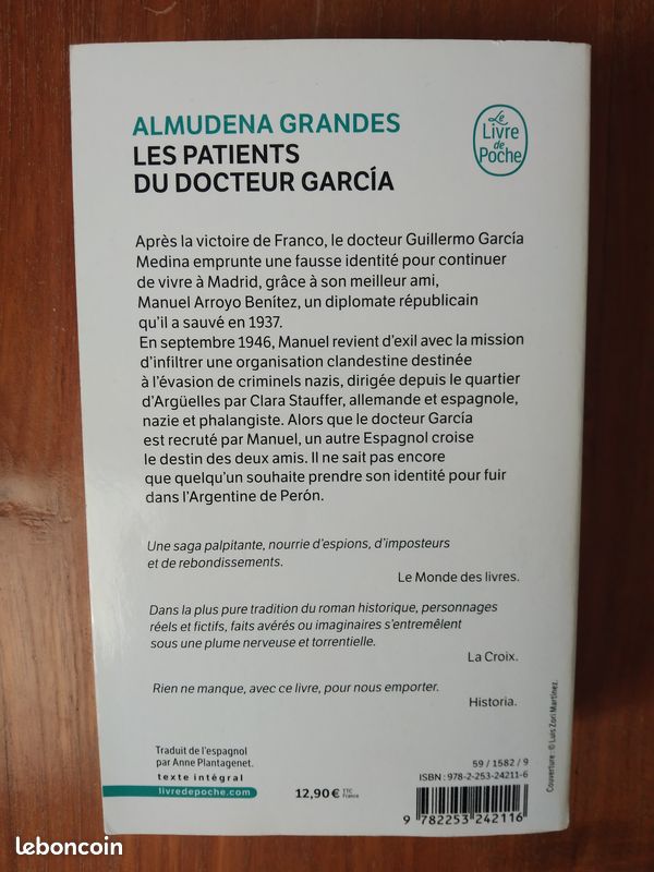 "Episodes d'une guerre interminable. Vol. 4. Les patients du docteur Garcia" de Almudena Grandes (image 2)
