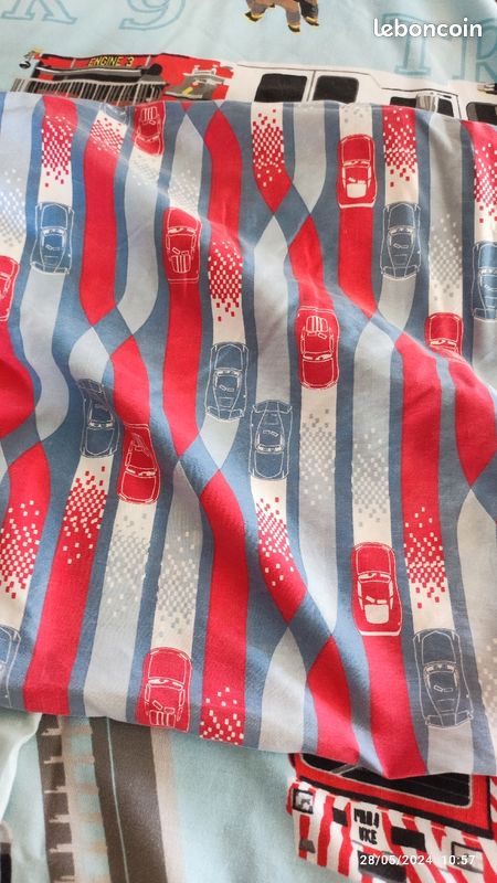Parure de draps pompiers 1 personne (image 2)