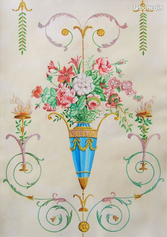 (BA) Tableau, Panneau décoratif, trompe l'oeil, papier peint (image 10)