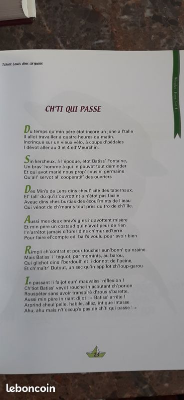 Patois ch'ti Nord- Pas De Calais 