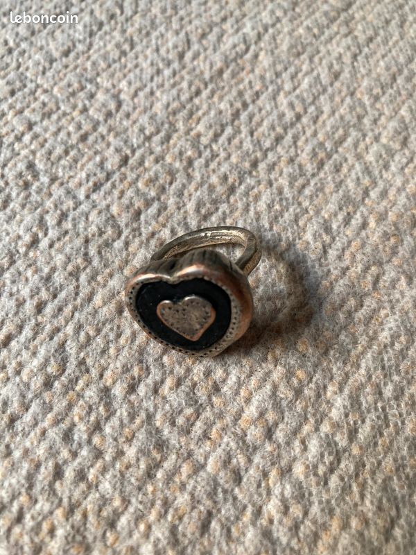 Bague double coeur Metal Pointus (image 3)