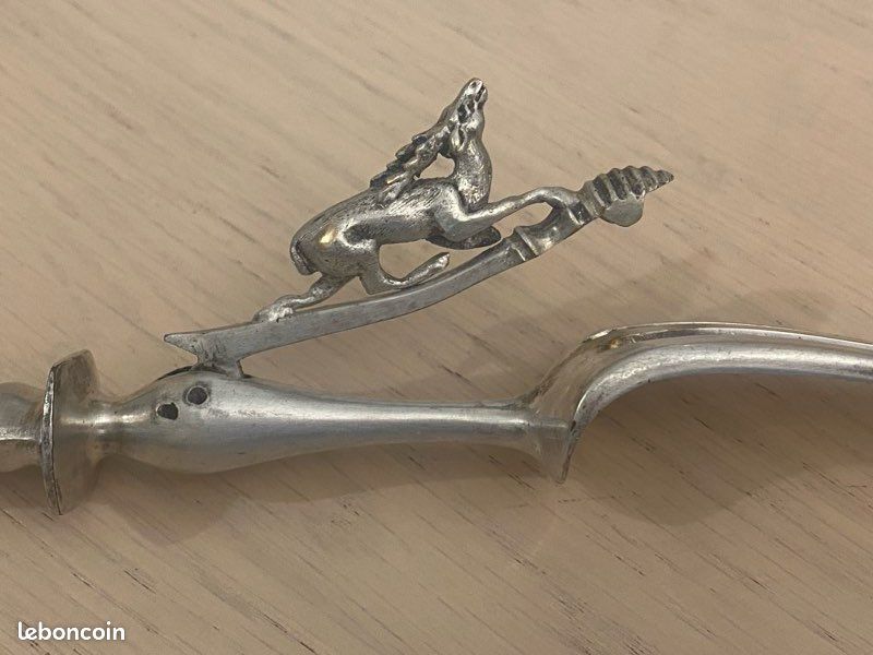 Couverts De Service A Salade Argent Massif Poincon Minerve Armoiries Couronne 05 Pjbt
