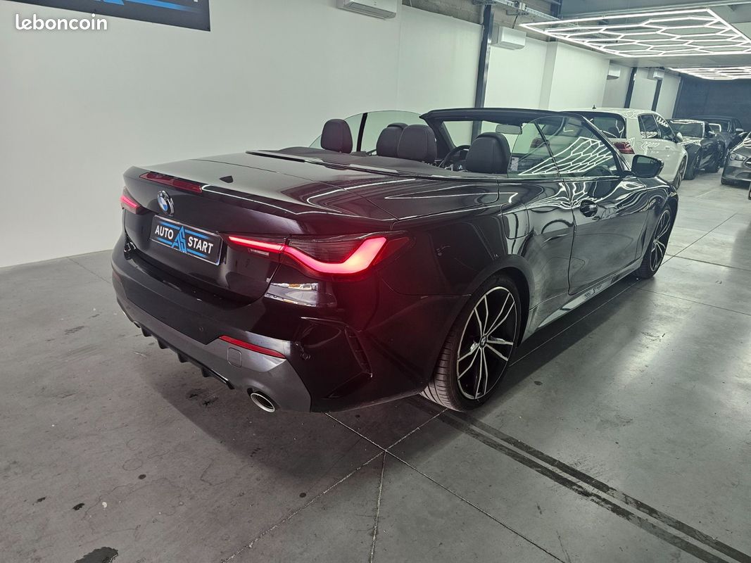 BMW 420i cabriolet M Sport / feux laser / ecrans full curvate display / siege chauffant / chauffage de nuque / régulateur auto adaptatif / feux auto / essuie-glace auto / volant chauffant / hayon ... (image 12)