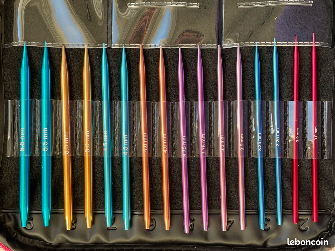 OWLEEN Lot De 26 Aiguilles à Tricoter Circulaires