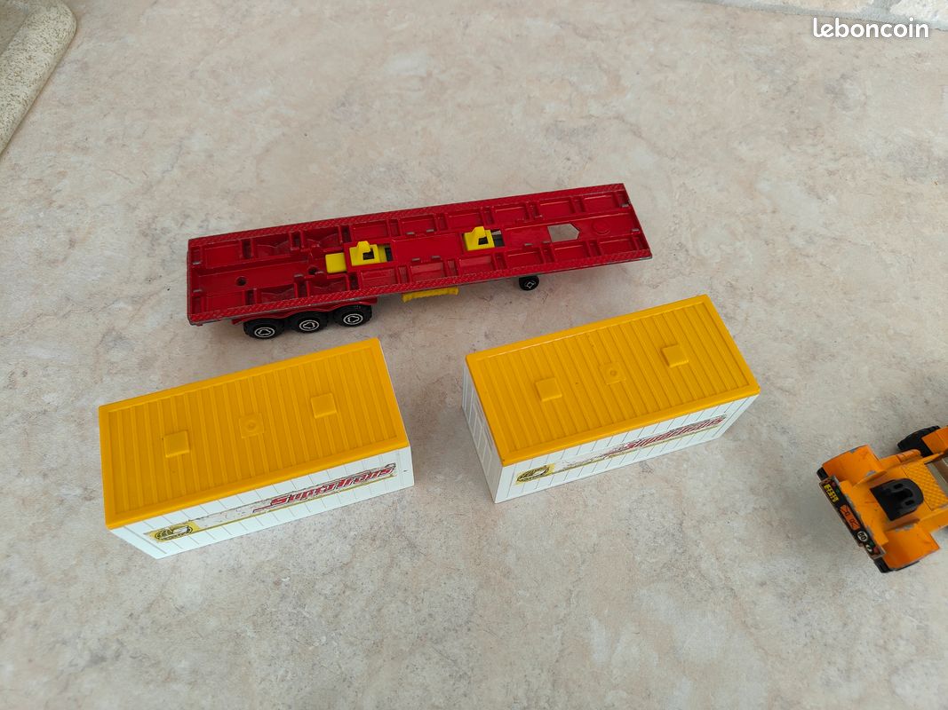 MAJORETTE CAMION SEMI remorque Volvo FH12 porte-voiture GEFCO made in